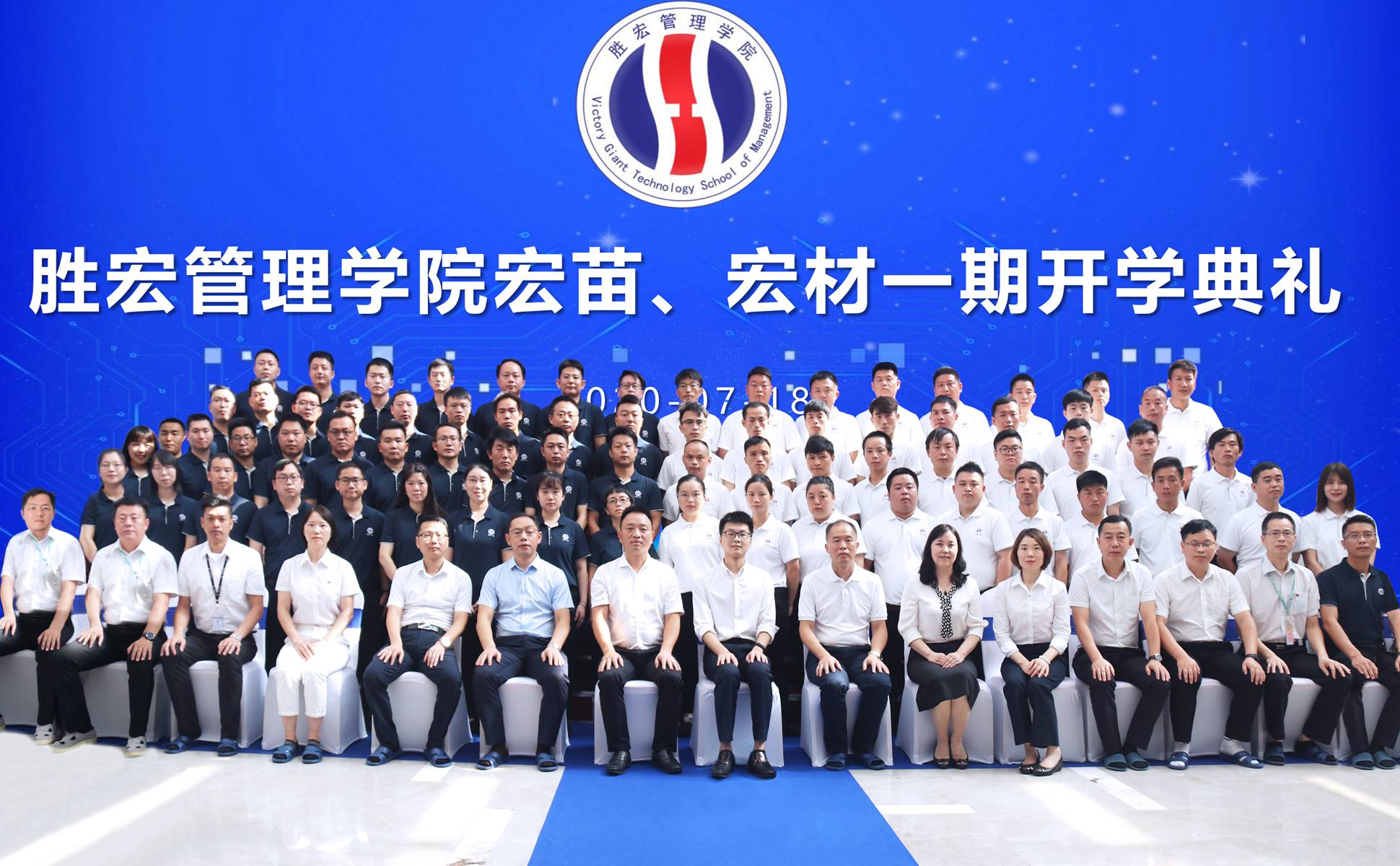 宏心不移 强基育苗  宏图远志 百炼成材 ——1win治理学院宏苗、宏材一期开学仪式顺遂举行